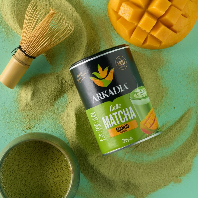 Arkadia Mango Matcha Latte 220g