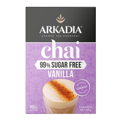 Chai Vainilla 99% Sin Azúcar 8 Pack