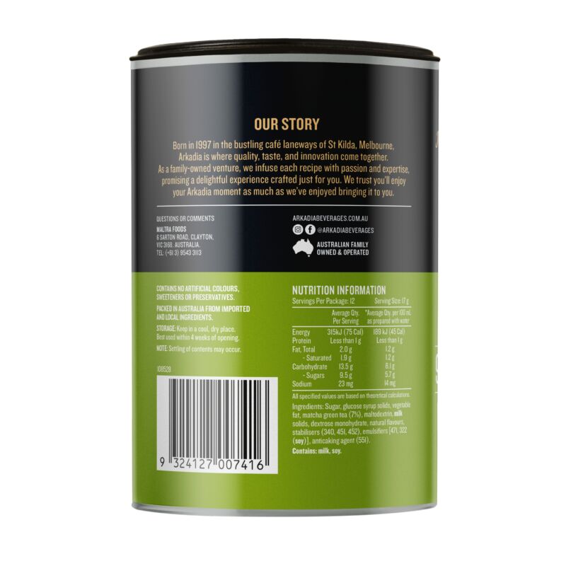 Arkadia Mango Matcha Latte 220g