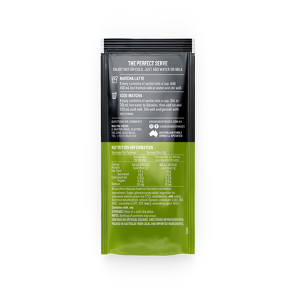 Arkadia Matcha Latte Strawberry Sachet 8 Pack